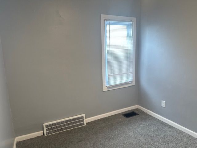 unfurnished room with carpet flooring