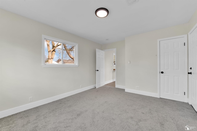 view of carpeted empty room