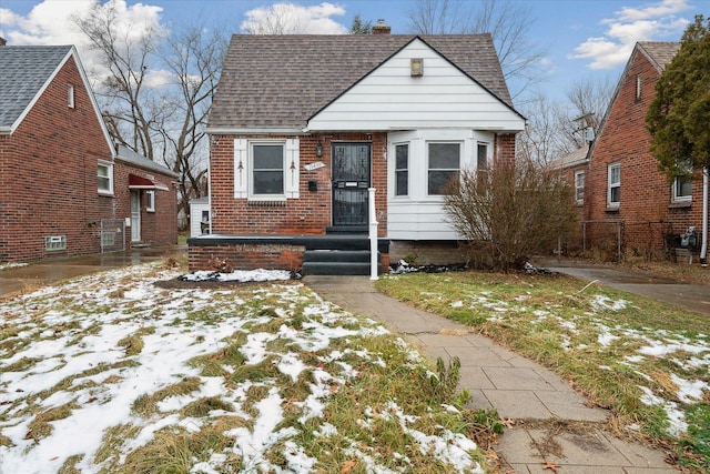 view of bungalow-style home