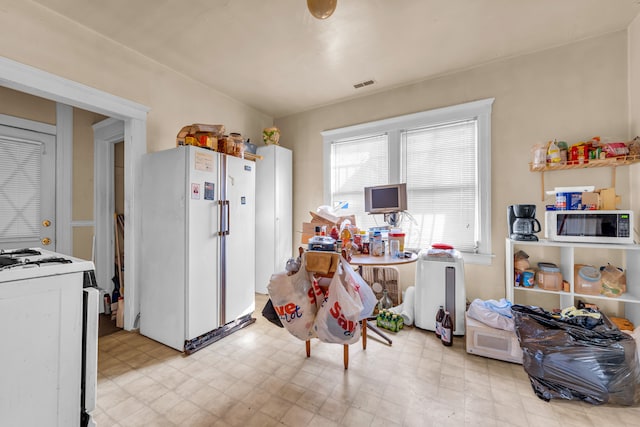 kitchen with white appliances