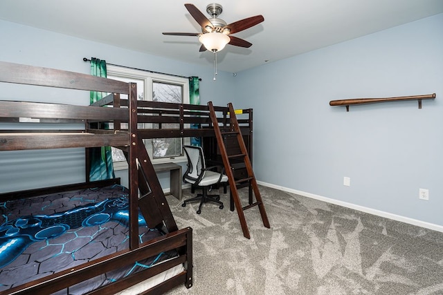 bedroom with carpet flooring