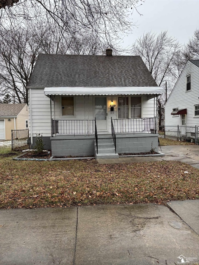 bungalow with a porch