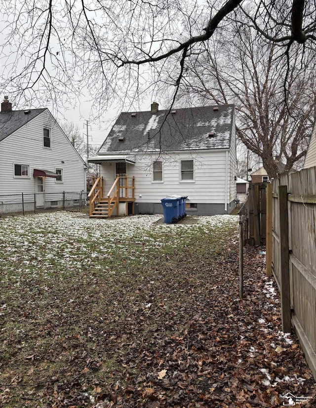 view of rear view of property