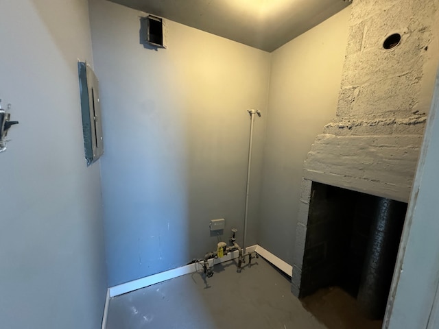 laundry area featuring electric panel