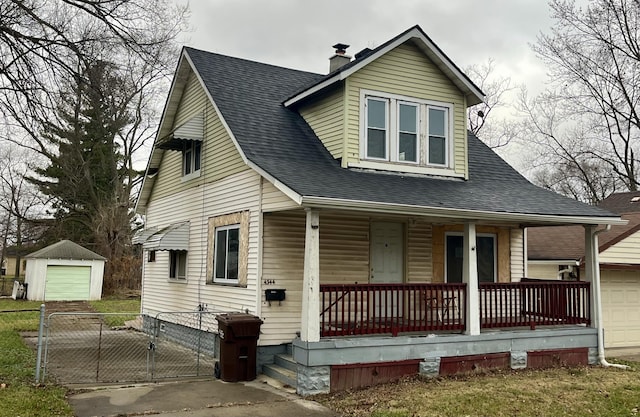 view of front of house with a porch