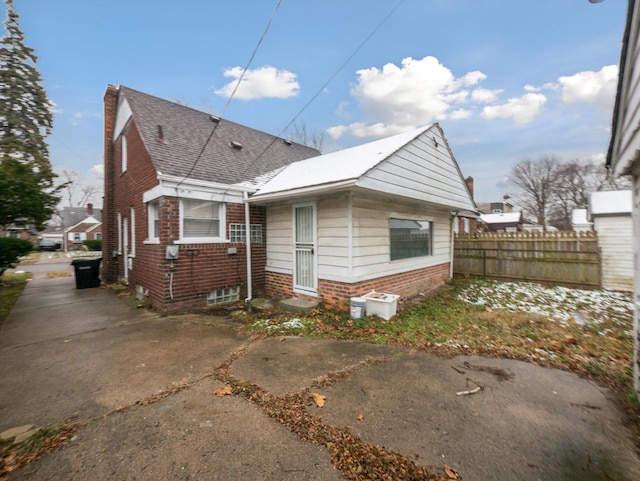 view of rear view of property