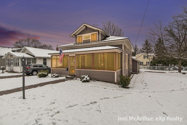 view of bungalow-style house