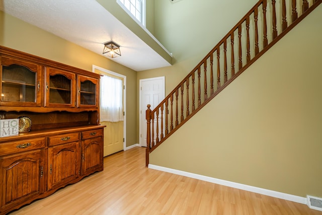 entryway featuring light wood-type flooring