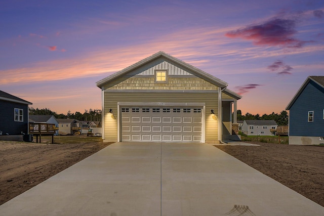 view of front of house featuring a garage