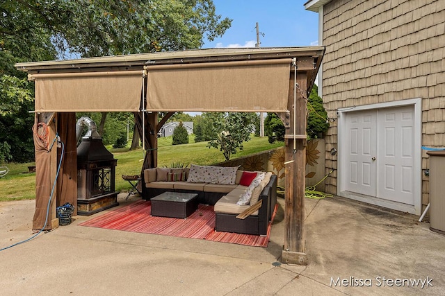 view of patio / terrace featuring outdoor lounge area