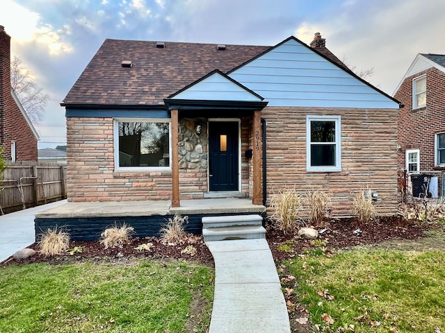 view of bungalow-style home