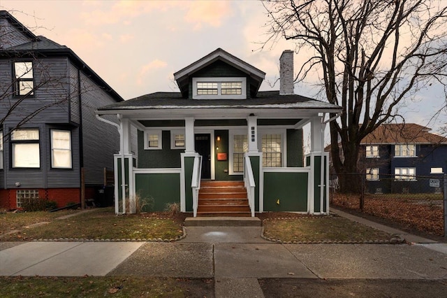 view of bungalow-style house