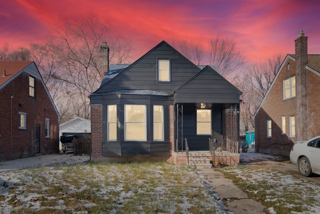 bungalow with a porch