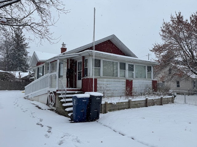 view of front of property