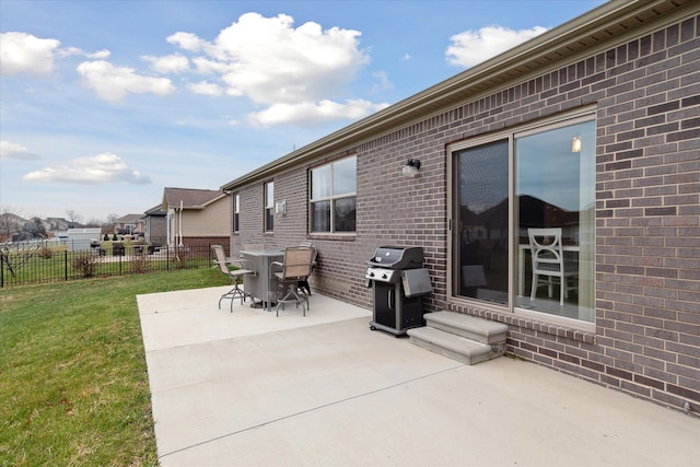 view of patio / terrace with grilling area