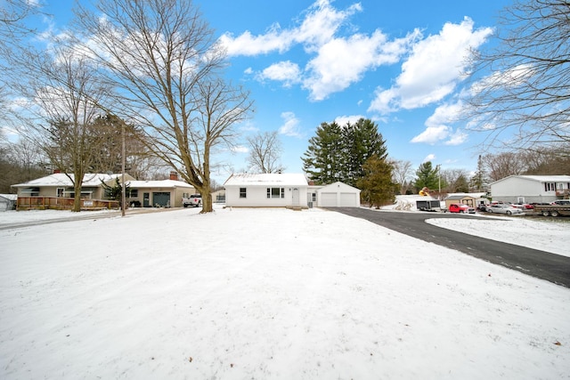 view of snowy yard