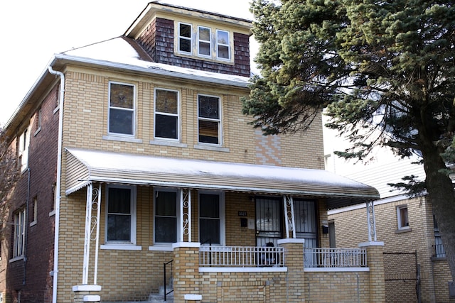 view of front of home with a porch