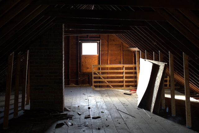 view of attic