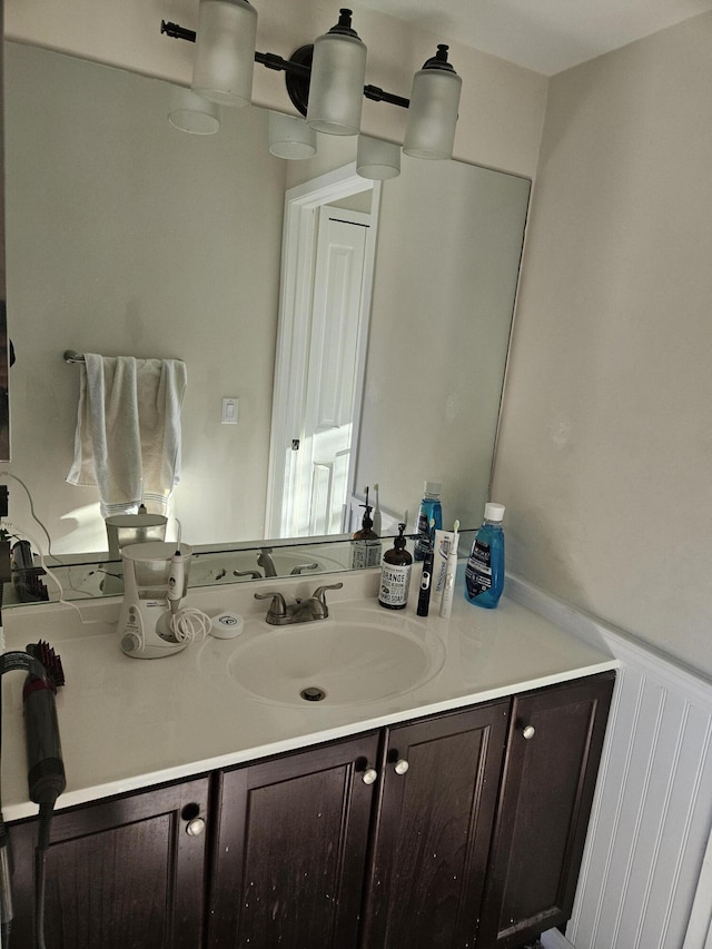 bathroom with vanity