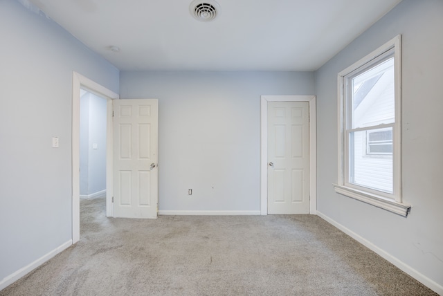 view of carpeted empty room