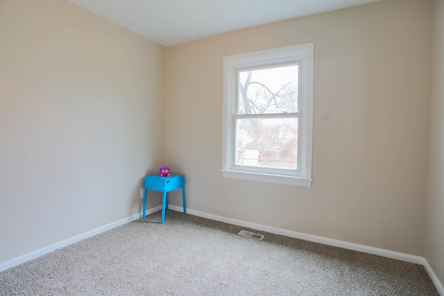 view of carpeted empty room