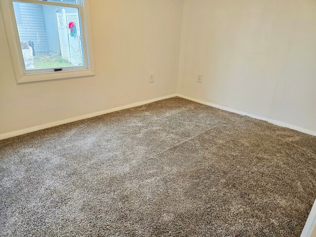 spare room featuring carpet