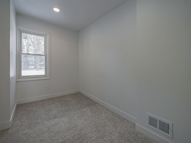 view of carpeted empty room