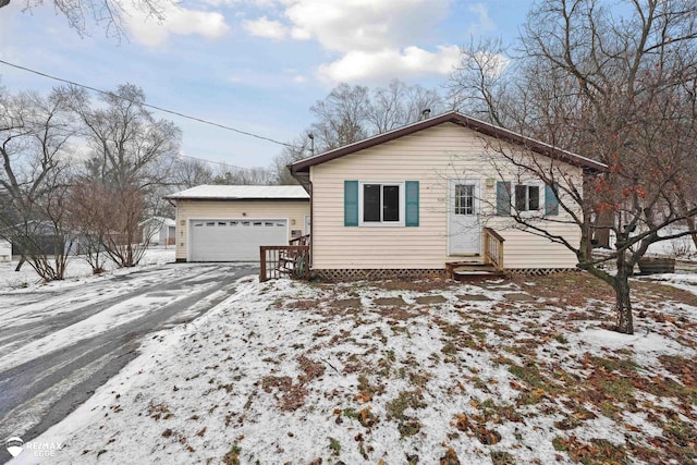 ranch-style house with a garage