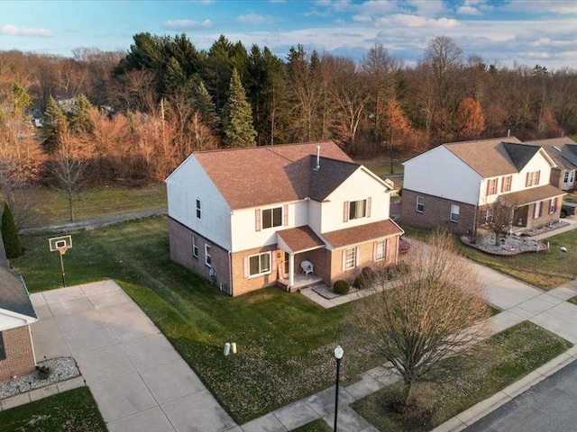 birds eye view of property