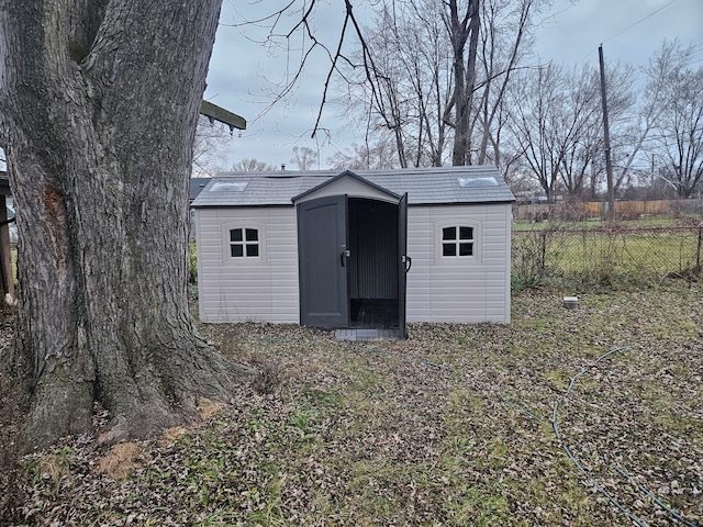 view of outdoor structure