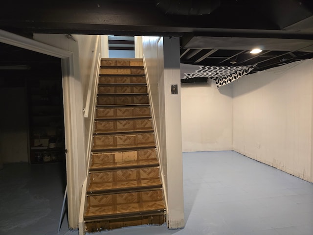 view of basement