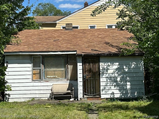 view of rear view of property