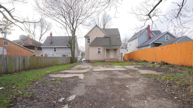 view of rear view of house