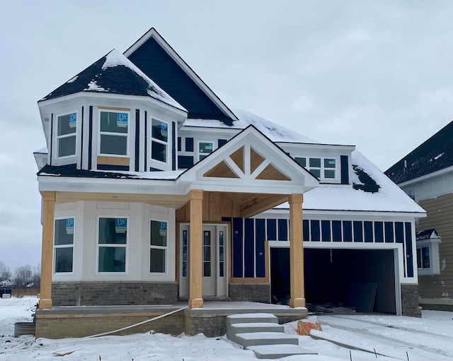 view of front of home featuring a garage