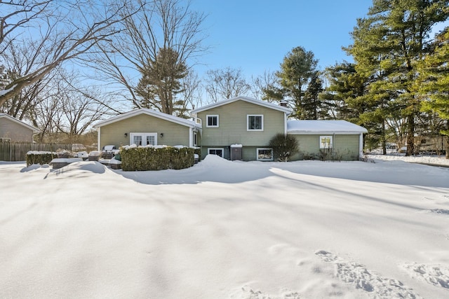 view of front of home featuring french doors