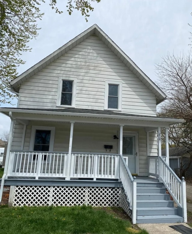 bungalow-style house featuring a porch