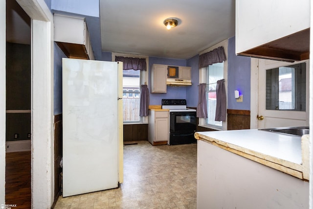 kitchen with white appliances