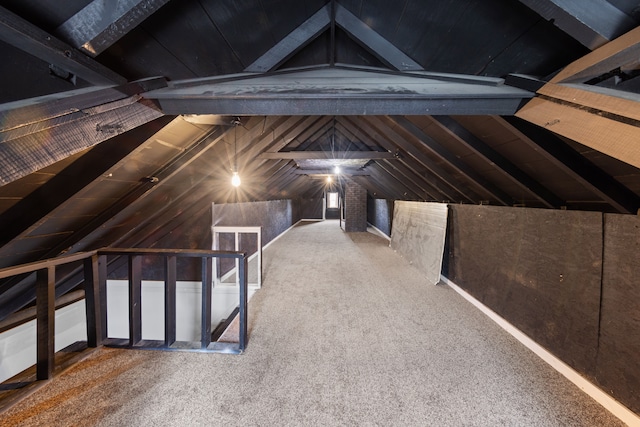 view of attic