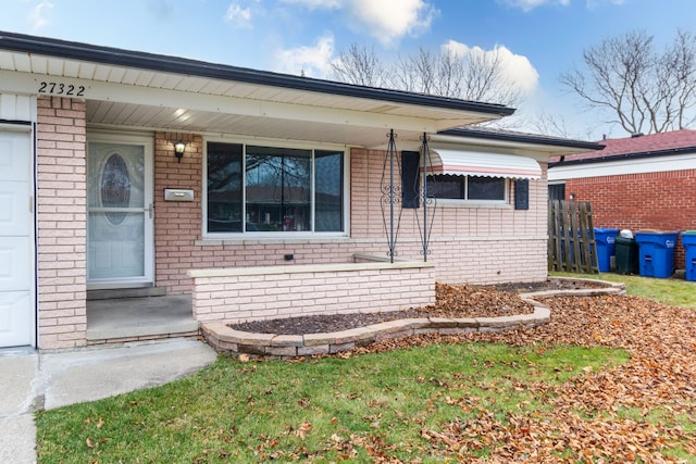 view of front of home featuring covered porch