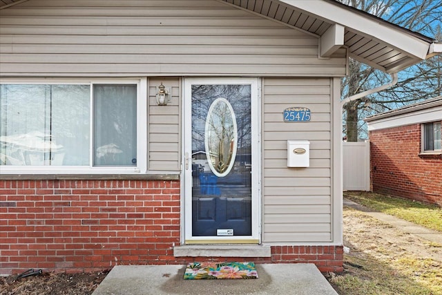 view of property entrance