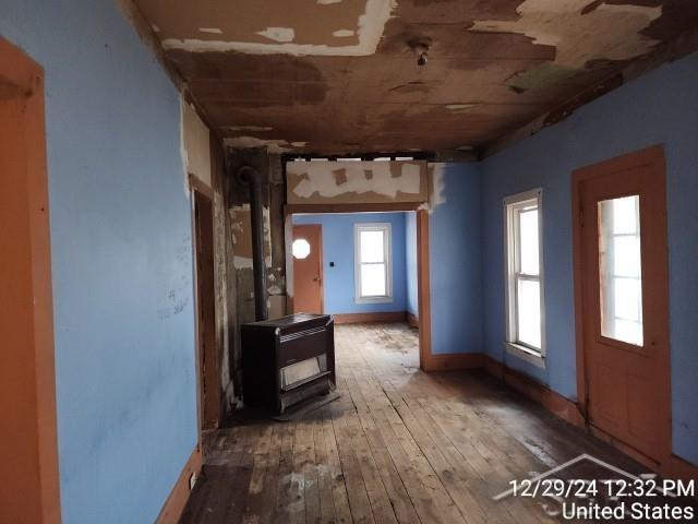 miscellaneous room featuring hardwood / wood-style floors