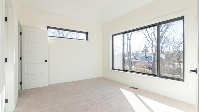 view of carpeted empty room