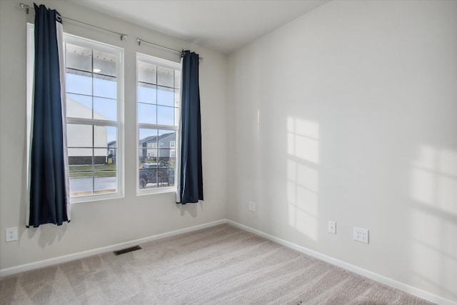 view of carpeted empty room