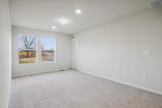 view of carpeted empty room