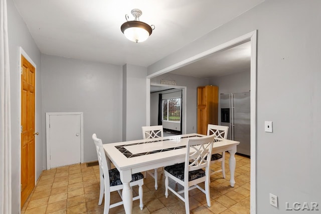 view of dining room