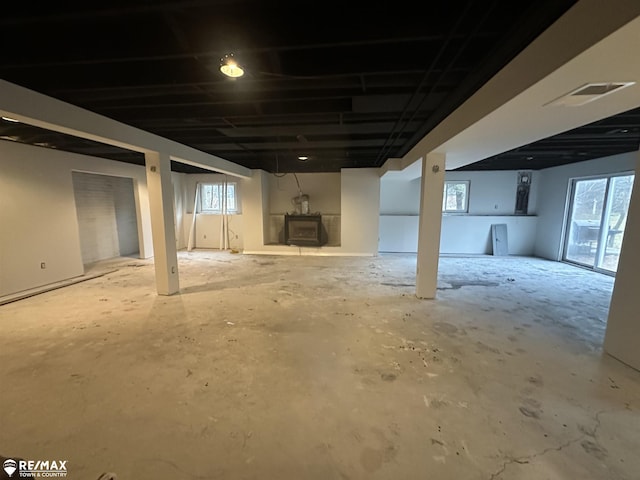 view of basement