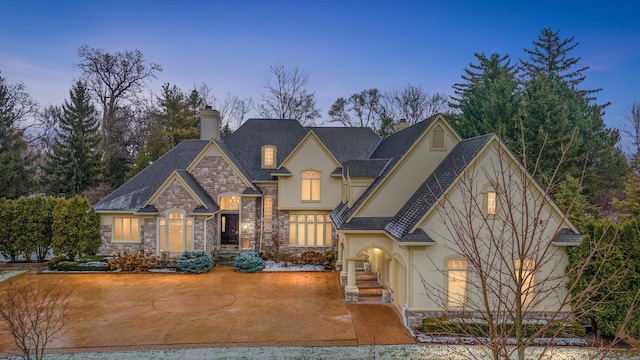 view of front of home featuring a patio