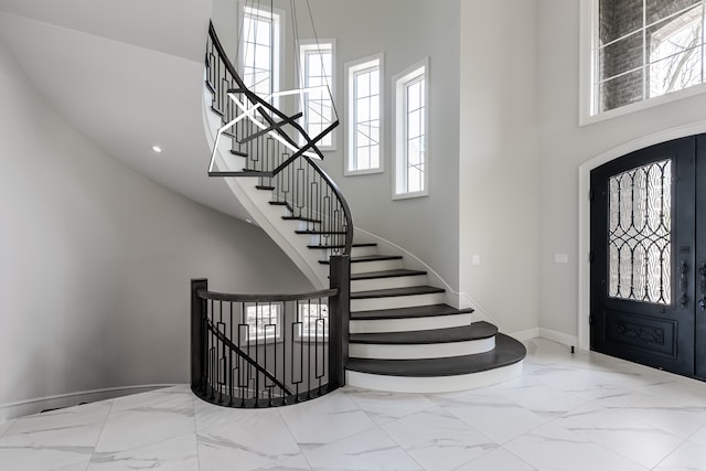 foyer with a healthy amount of sunlight