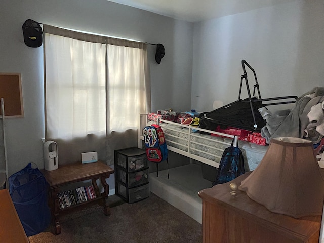 bedroom featuring carpet flooring