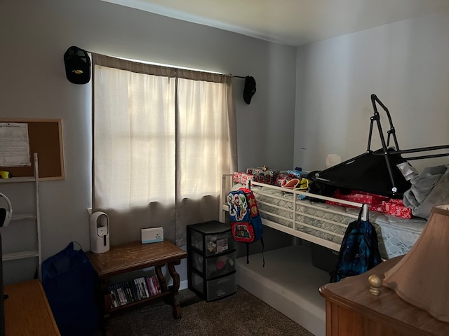 bedroom featuring carpet flooring